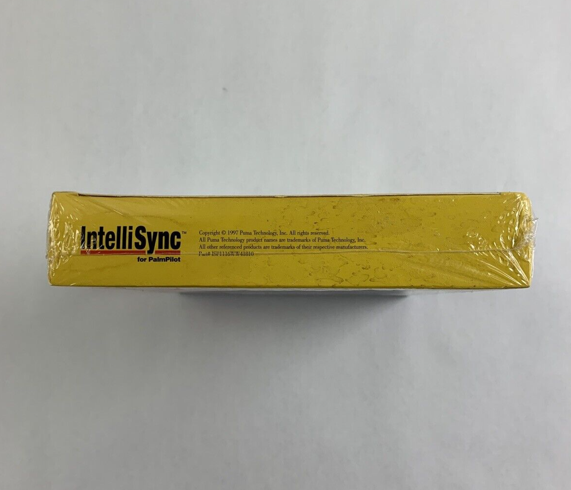 New PalmPilot IntelliSync Window 95 NT 3.1 Puma Mobil Data Exchange Tech 1997