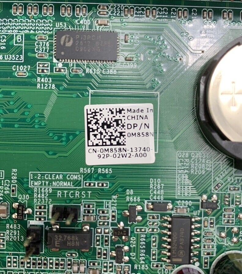 Dell OM858N Motherboard Intel Core 2 Duo E8400 3.00GHz 2GB RAM