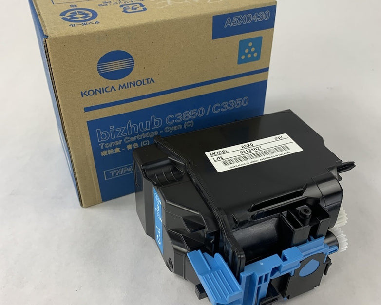 Konica Minolta Bizhub C3850/C3350 A5X0430 Cyan Toner Cartridge