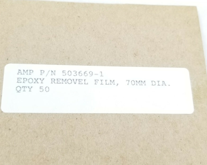AMP Epoxy Removel Film, 70MM Dia (Lot of 50)