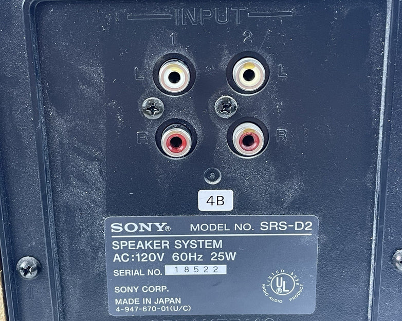 Sony SRS-D2 Subwoofer - Tested