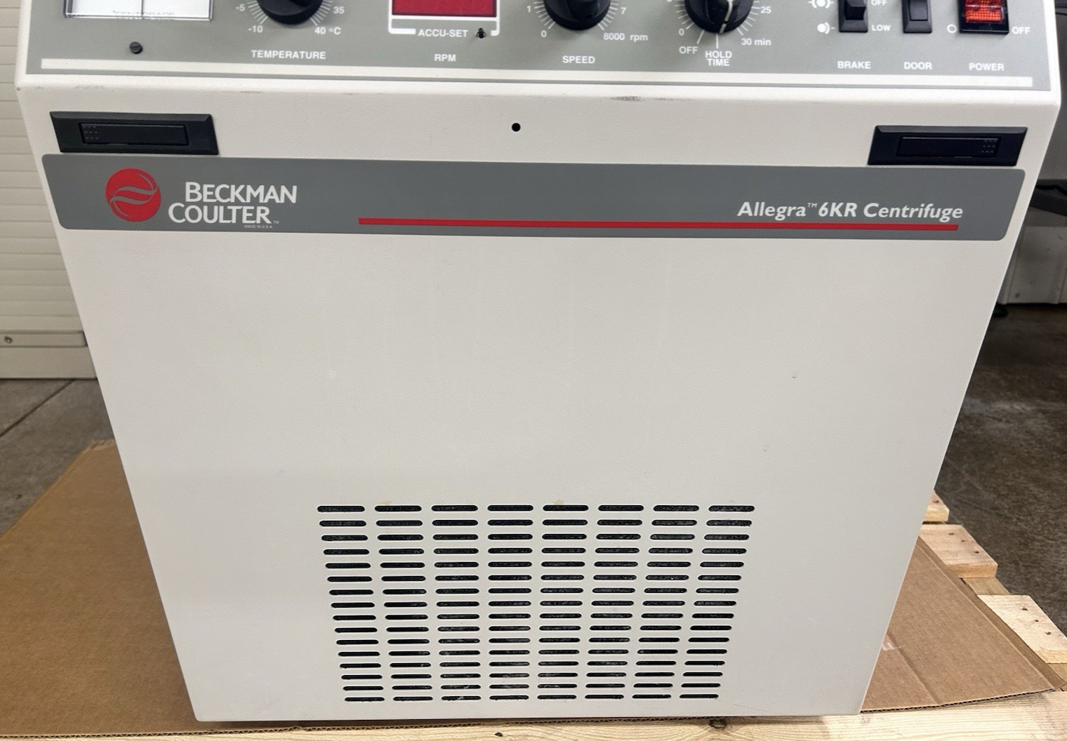 Beckman Allegra 6KR Refrigerated Centrifuge w/ Bucket Rotor - Parts or Repair