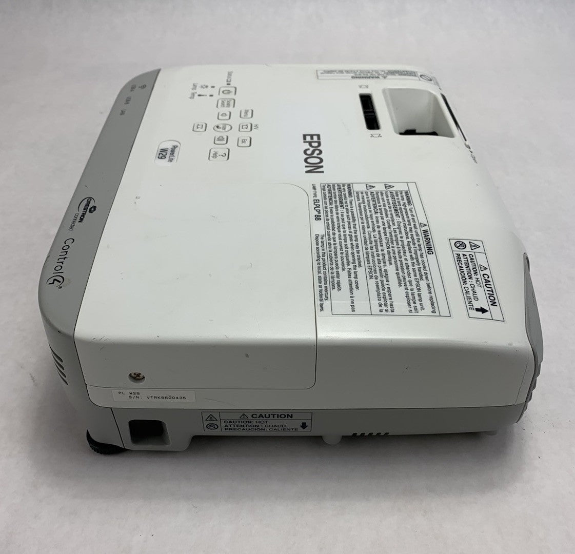 Epson PowerLite W29 H690A LCD Lamp Projector 252 Lamp Hours - No Remote4