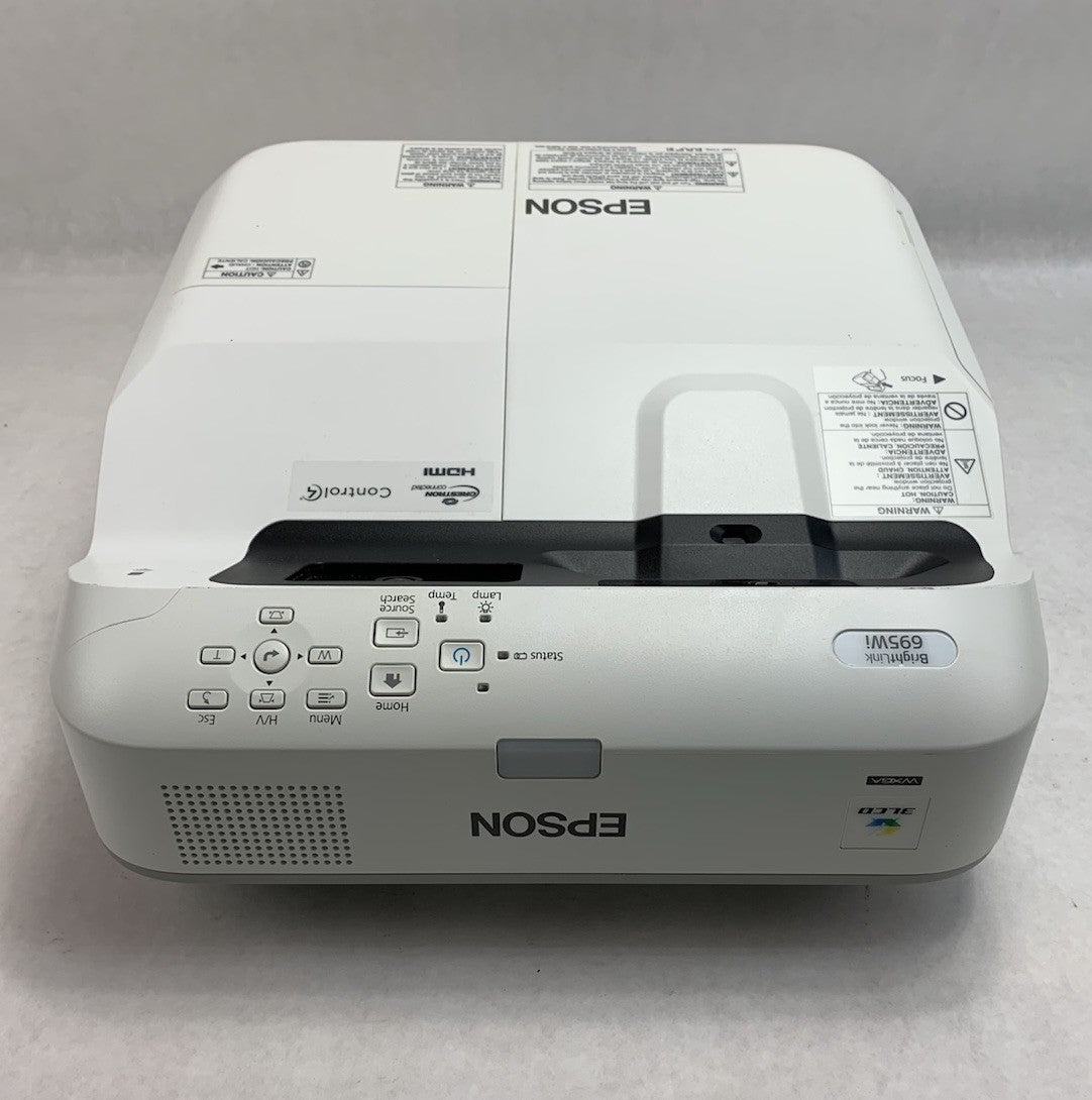 Epson PowerLite 695Wi H740A LCD Lamp Projector 3671 Lamp Hours - No Remote3