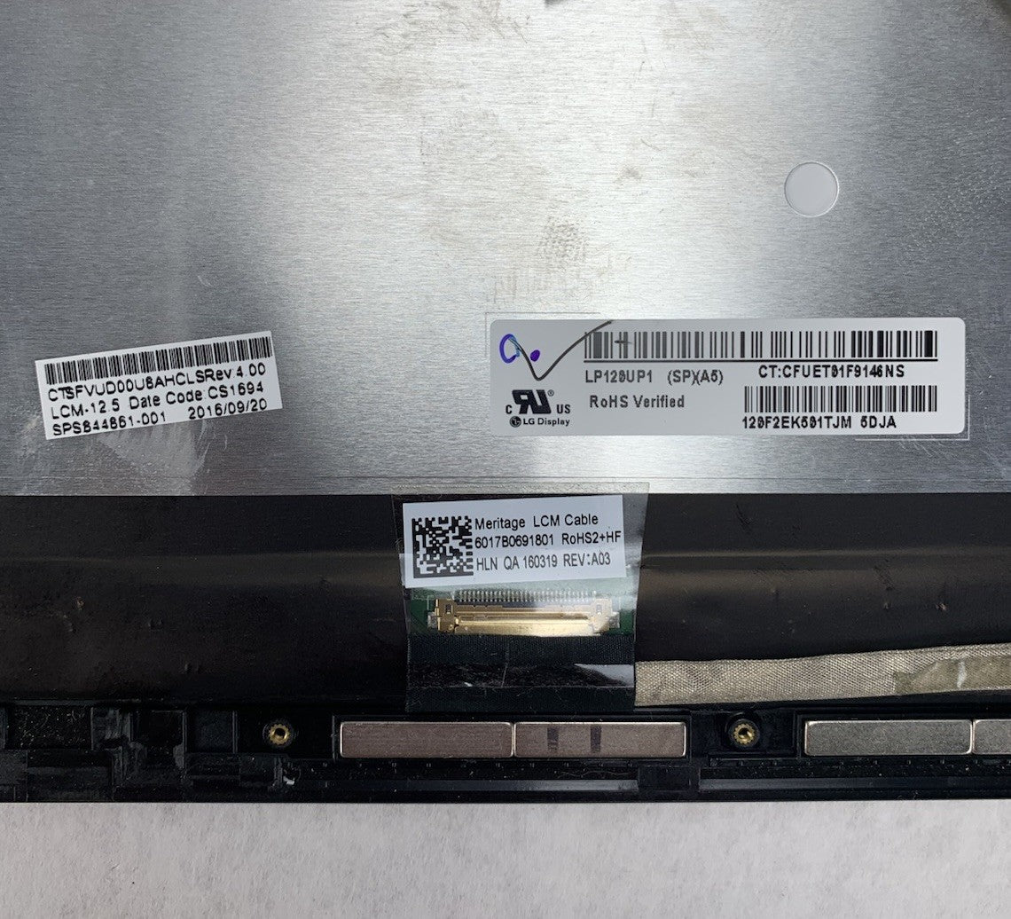 HP Pro X2 14" LP120UP1 FHD 1920x1080 Touch Screen Assembly - Untested6