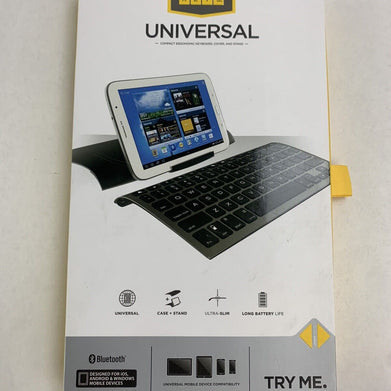 Zagg Keys Universal Compact Ergonomic Keyboard, Cover and Stand