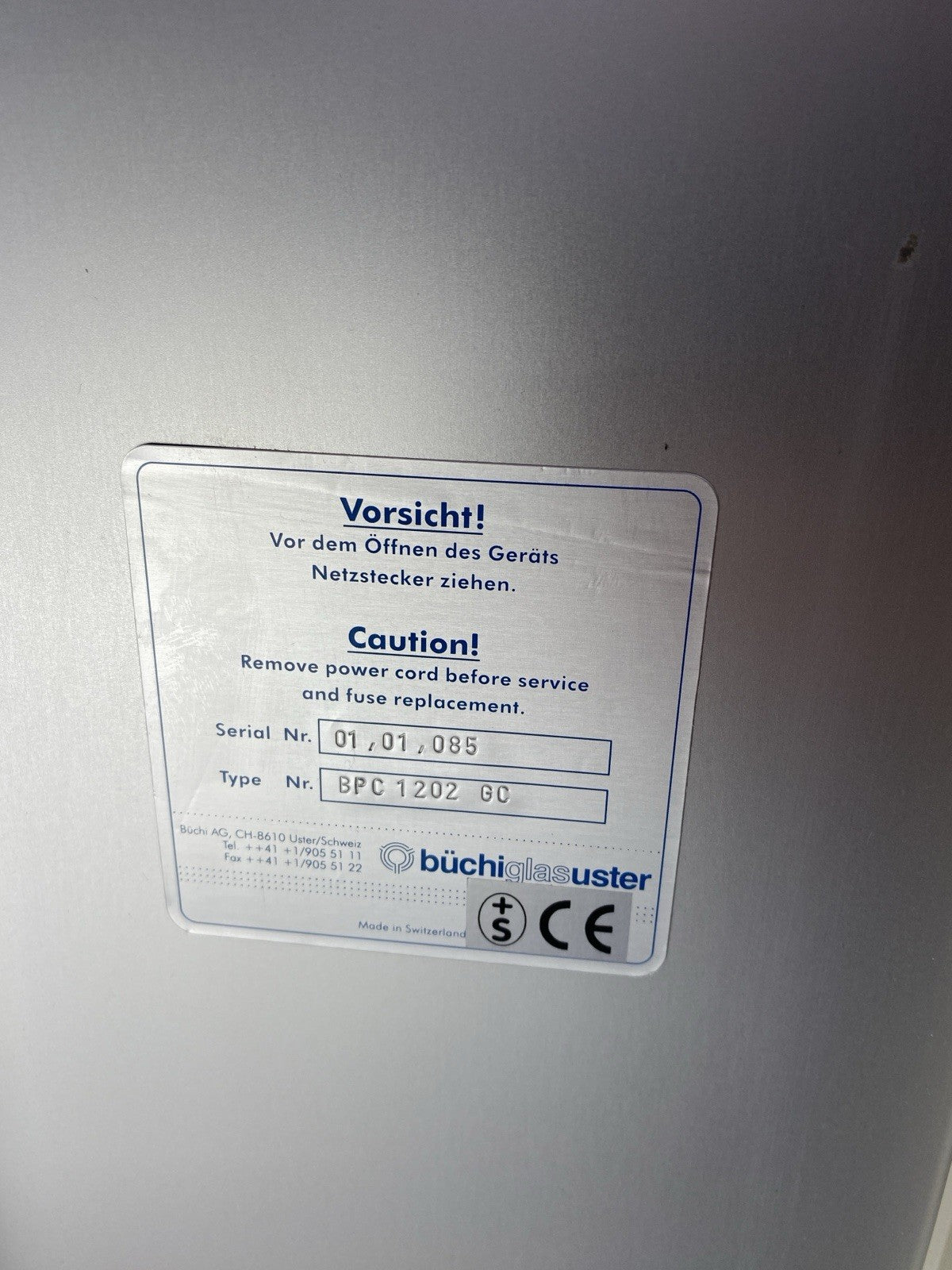 Buchi BPC 1202 Pressflow Hydrogenation Gas Controller - Parts or Repair