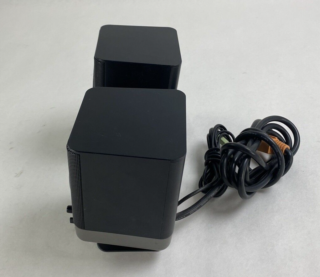 Altec Lansing Pair of Mini Portable Computer Speakers 221 For Parts or Repair