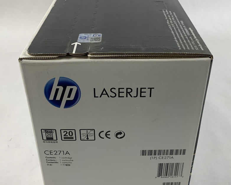 HP LaserJet 650A CE271A Cyan Toner Cartridge Exp: Jul 2014