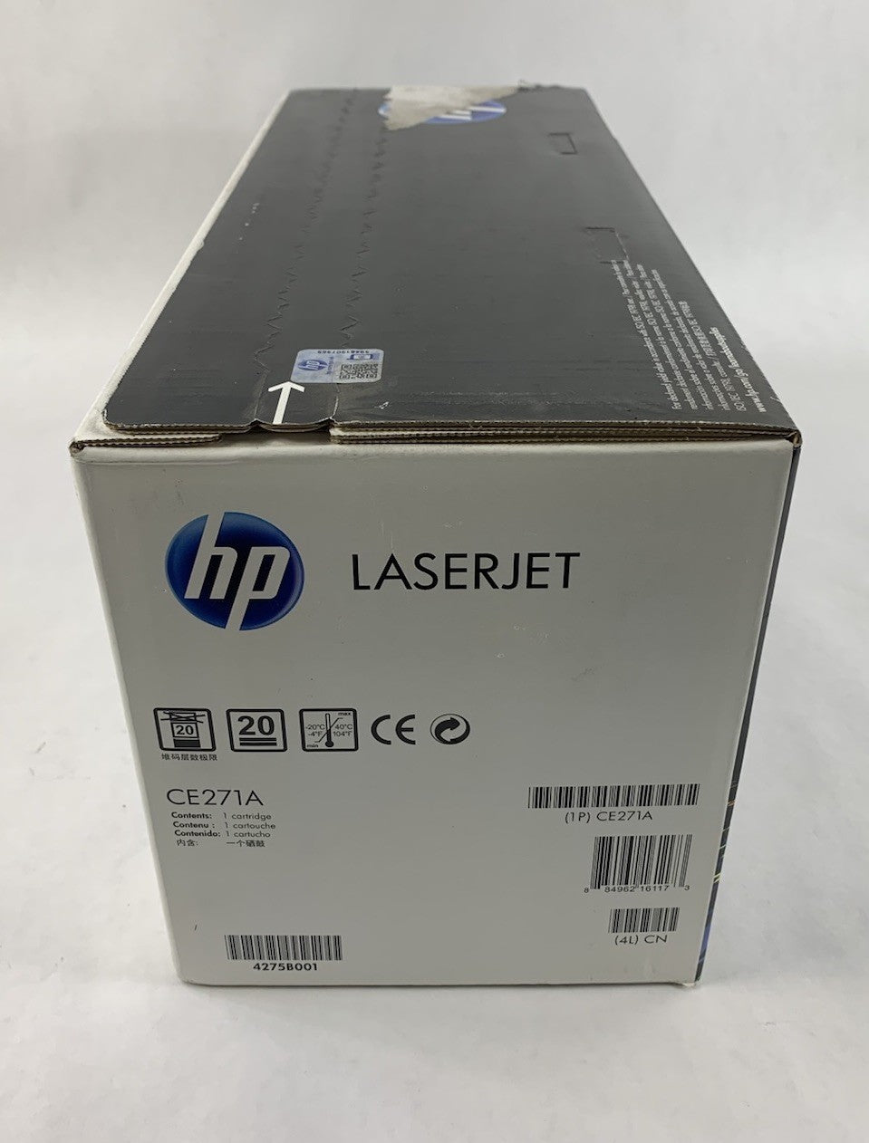 HP LaserJet 650A CE271A Cyan Toner Cartridge Exp: Jul 20146