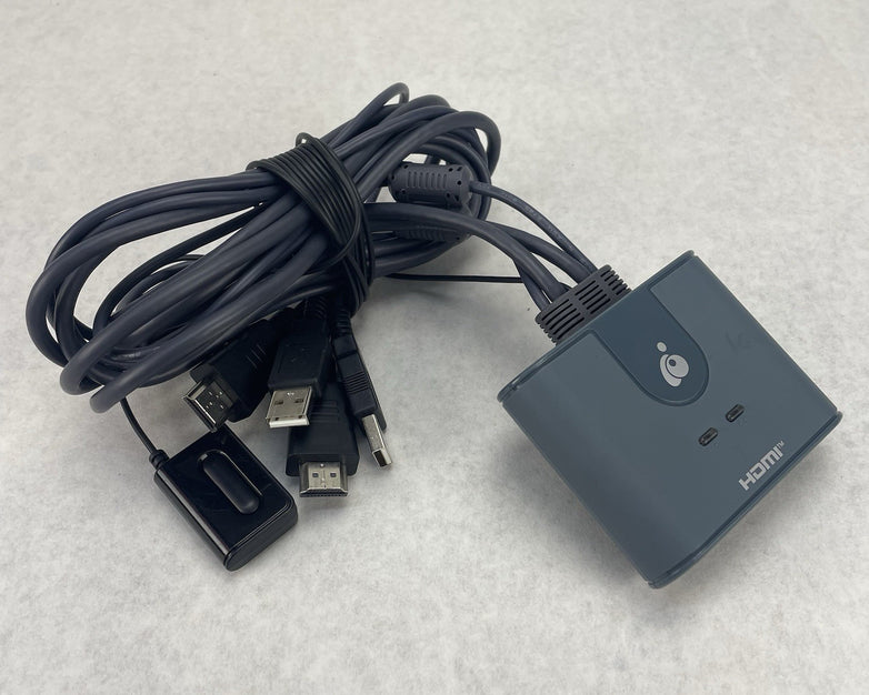 IOGEAR 2-Port HDMI KVM Switch USB Cables 1080p GCS32HU Power Tested