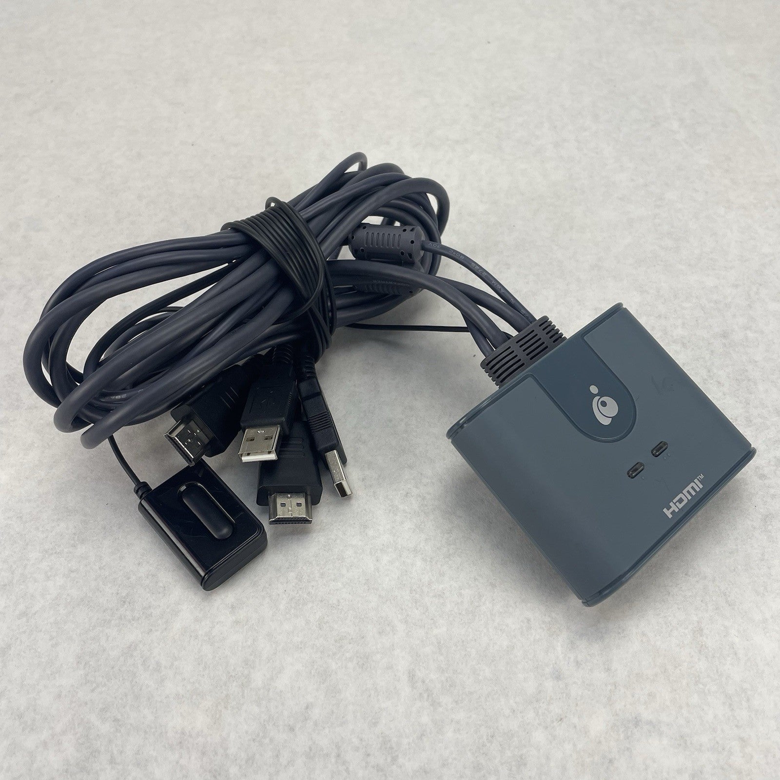 IOGEAR 2-Port HDMI KVM Switch USB Cables 1080p GCS32HU Power Tested0