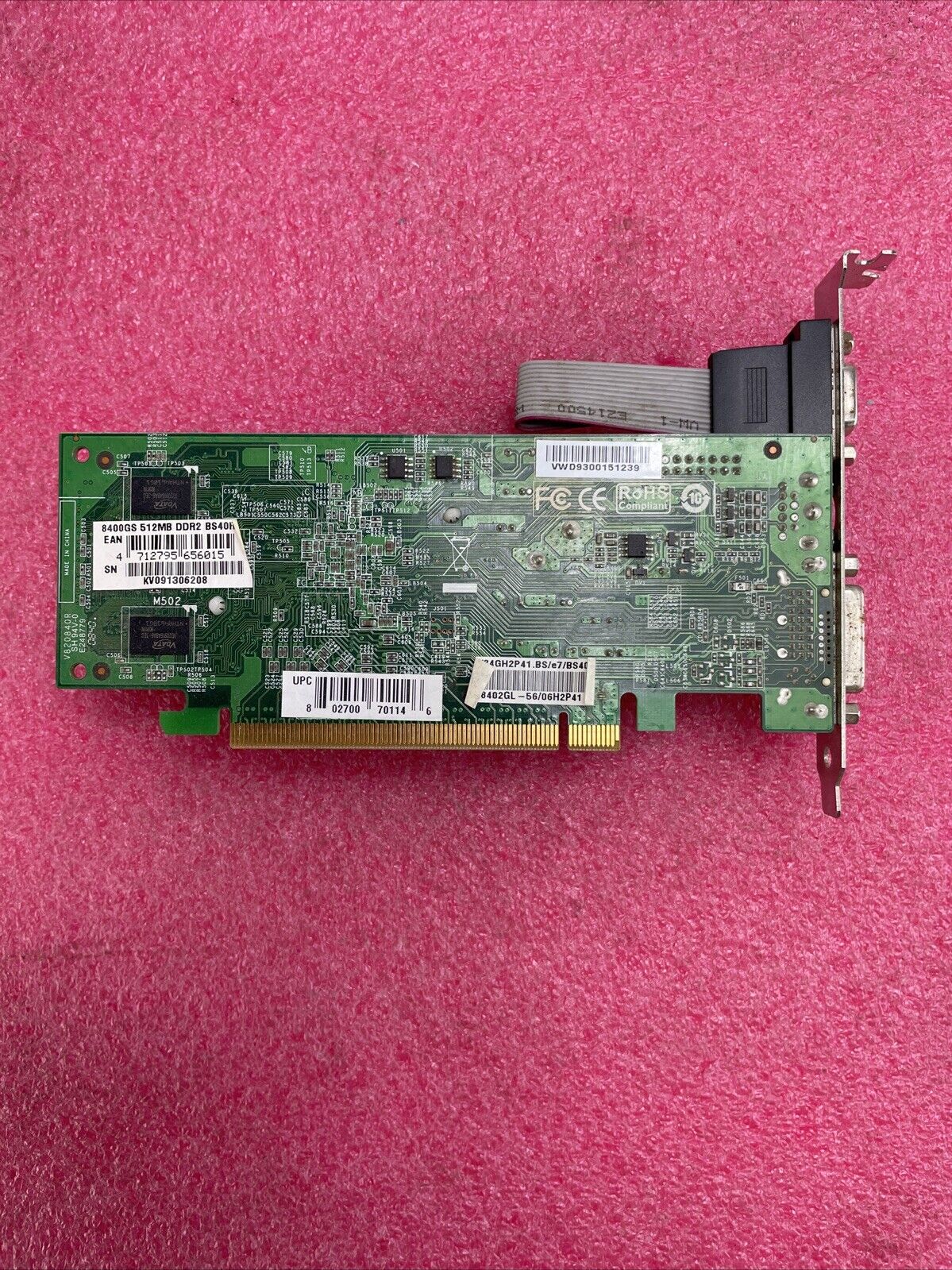 Nvidia 8400GS 512MB DDR2 BS40R PCIe Graphics Card