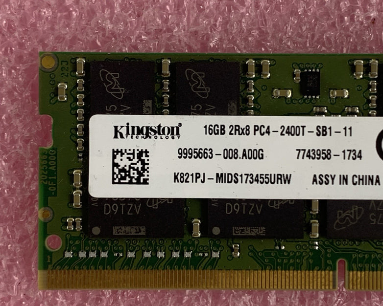 Kingston 9995663-008.A00G PC4-2400T 16GB 1x16GB DDR4 2400MHz Laptop Memory Ram