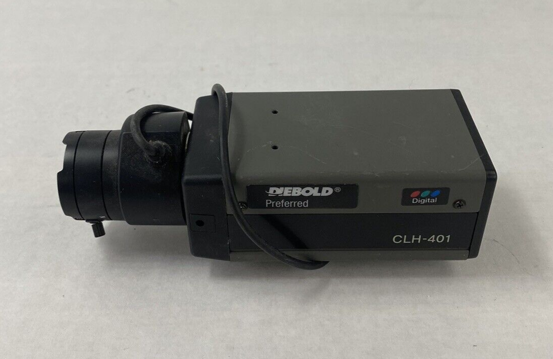 Diebold CLH-401 Color Security Camera w/ 3.5-8mm 1/3" Lens For Parts or Repair