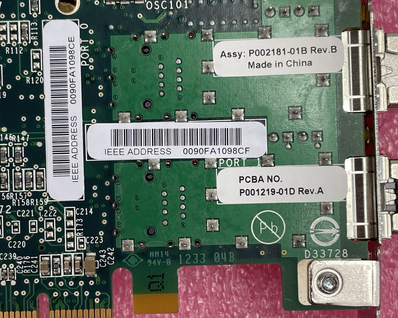 Emulex IBM P002181-01B LightPulse 8GB Dual Port PCI-E Fiber Channel Lot of 6