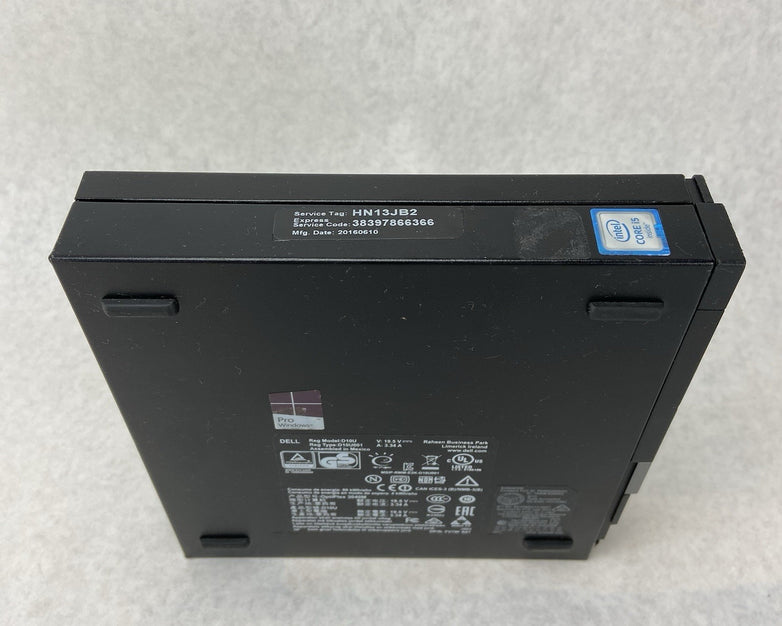 Dell Optiplex 3040 MFF Intel Core i3-6100T 3.2GHz 4GB RAM w/AC No HDD/OS