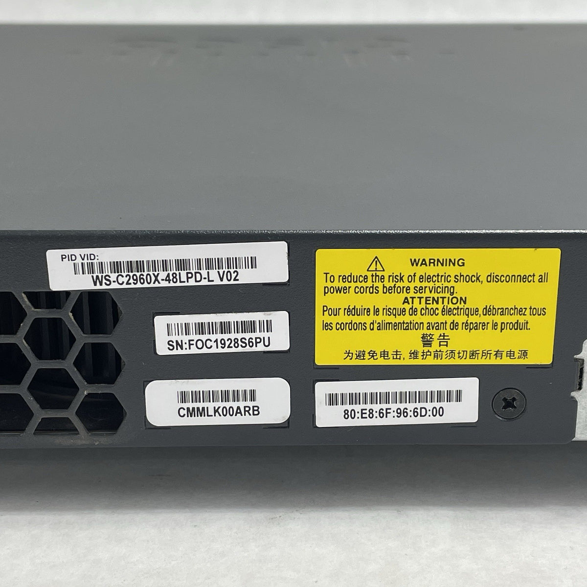 Cisco WS-C2960X-48LPD-L  V02 48x PoE+ 2x 10G SFP+ Tested & Reset8