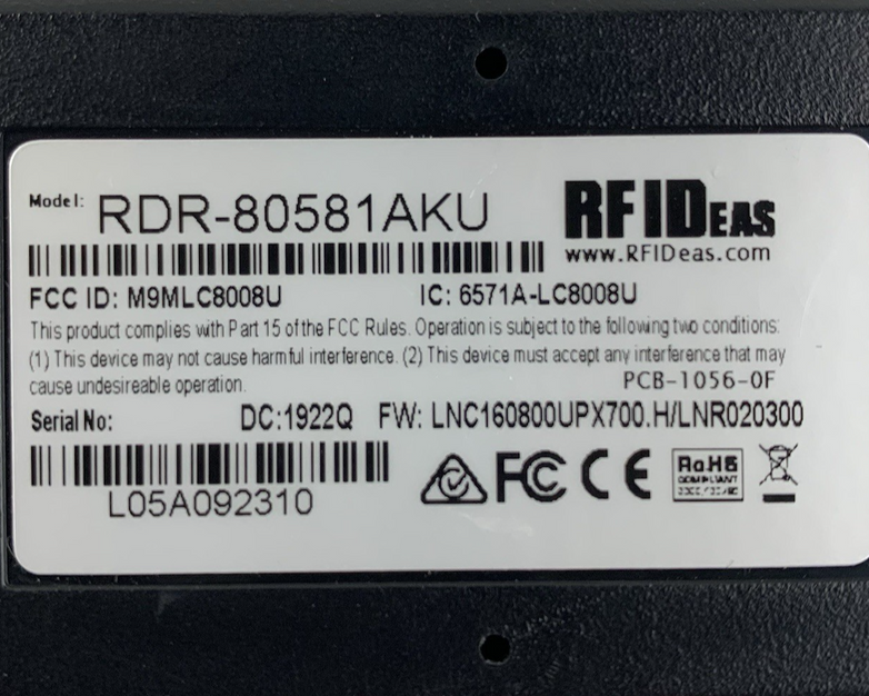 RF Ideas RDR-80581AKU Wave ID Solo - Tested