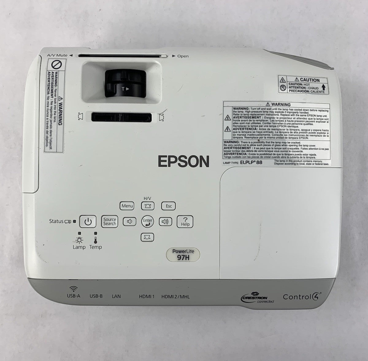 Epson PowerLite 97H H688A LCD Projector 991 Lamp Hours - No Remote6