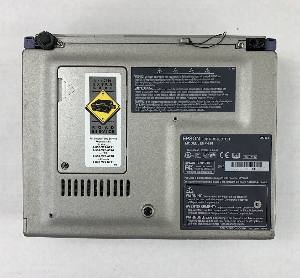 Epson EMP-710 LCD Lamp Projector No Remote No Cords