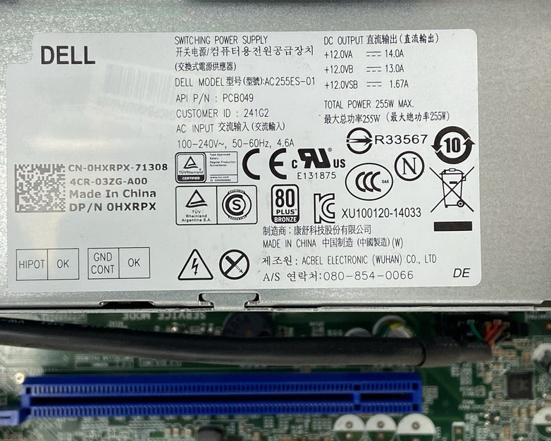 Dell Optiplex 9020 SFF Intel Core i5-4590 3.3GHz 4GB RAM No HDD No OS