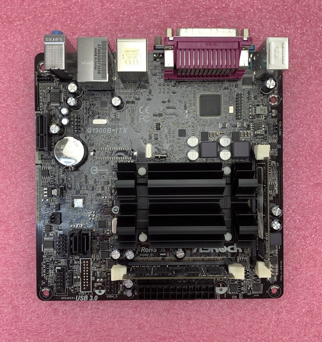 ASRock Q1900B-ITX Motherboard Celeron J1900 1.99GHz 4GB RAM 2 Sticks w/ Shield5