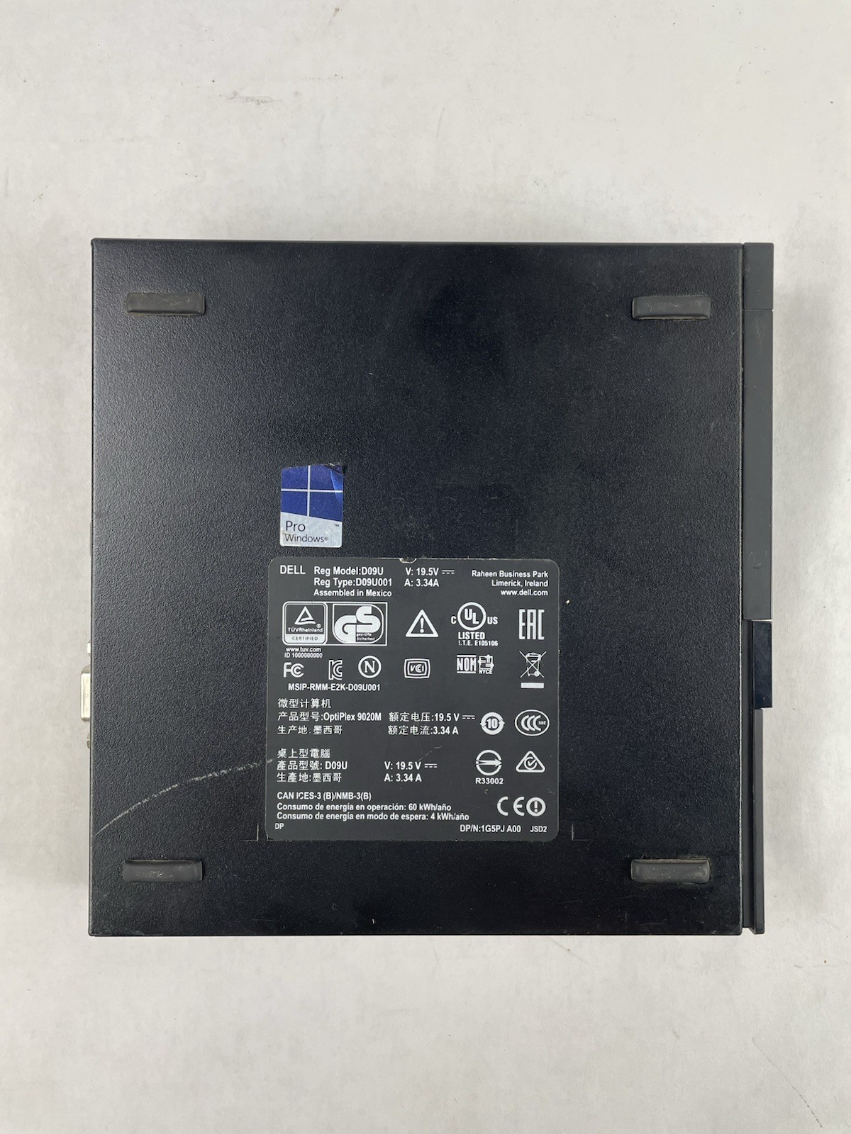Dell Optiplex 9020 Micro i5-4590T 2.00 GHz 8 GB RAM W/AC No SSD/OS9