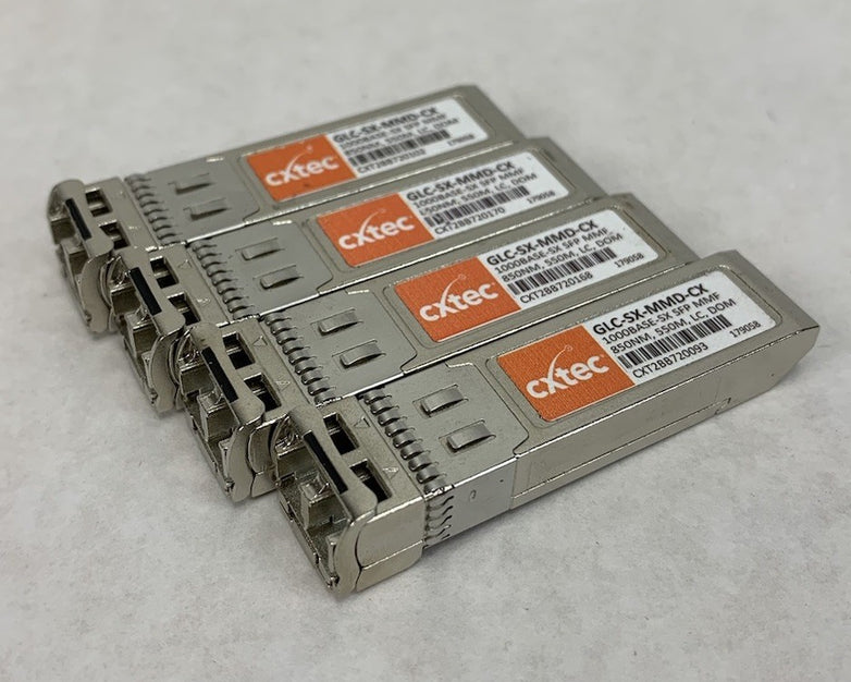 Cxtec GLC-SX-MMD-CX Transceiver Module (Lot of 4)