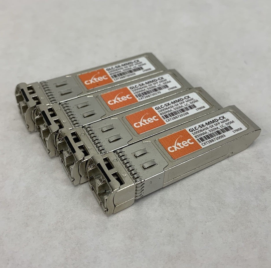 Cxtec GLC-SX-MMD-CX Transceiver Module (Lot of 4)