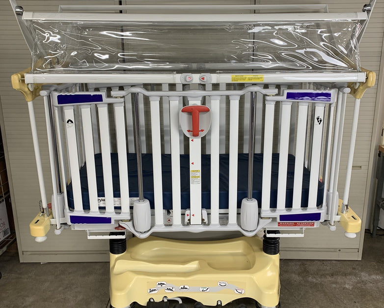 Stryker Cub FL19H Pediatric Crib with Mattress and FA64183 Retractable Top