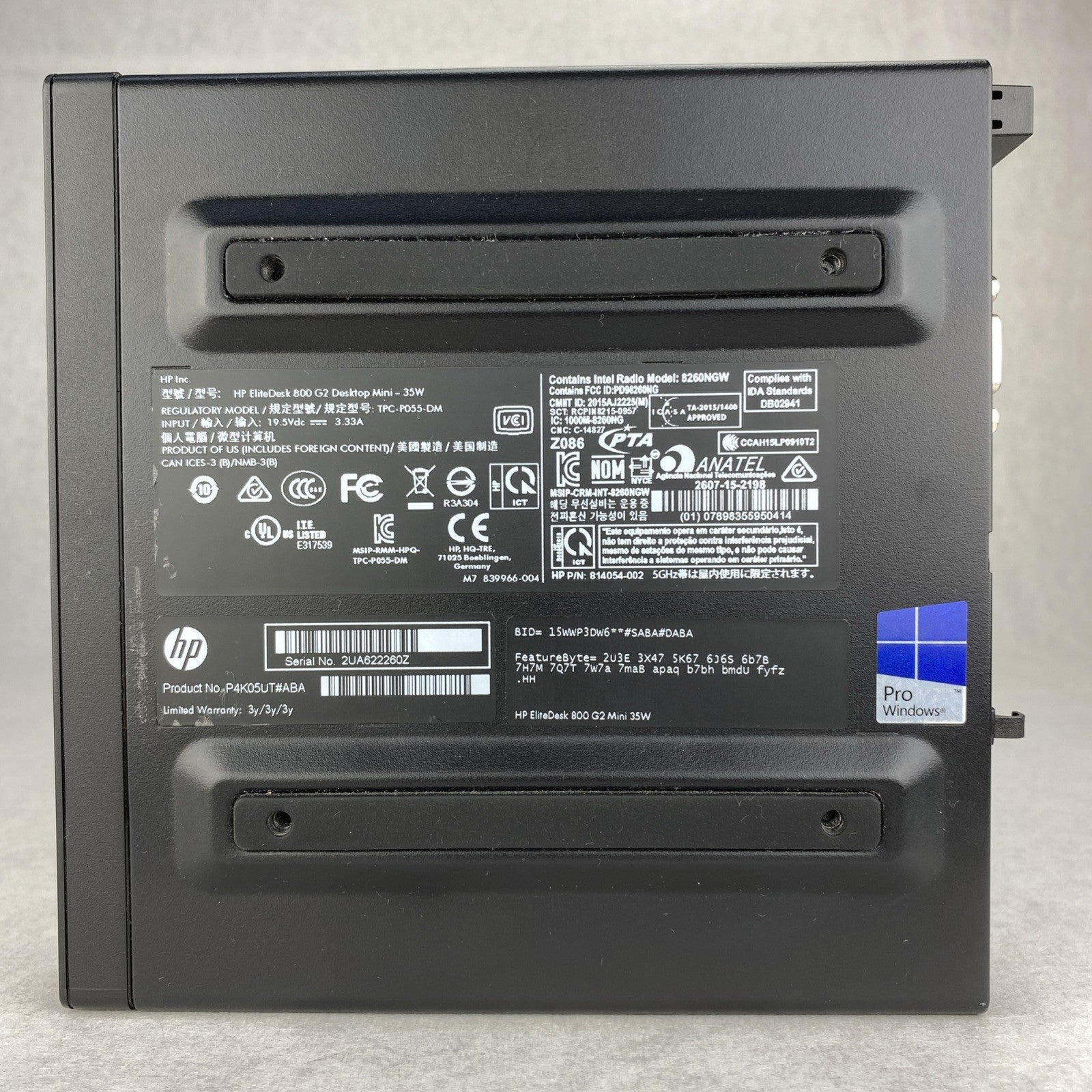 HP EliteDesk 800 G2 Mini 35w Quad Core i5-6500T 2.50GHz 8GB RAM WiFi No HDD OS