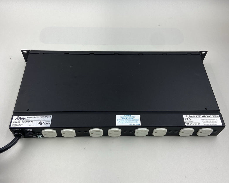 Middle Atlantic Products PD-815R-PL Rackmount Power Center 120V-12A-60Hz