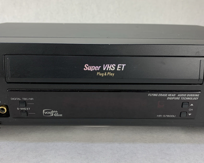JVC HR-S7800U Super VHS ET Plug Play Video Cassette Recorder - Parts or Repair