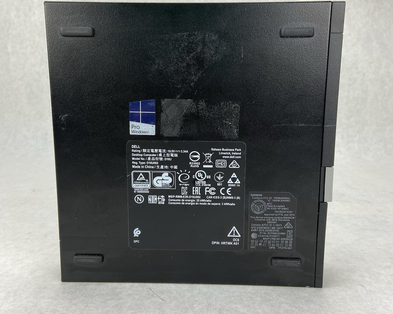 Dell Optiplex 7050 Micro Intel Core i7-7700T 2.9GHz 8GB RAM w/AC No HDDOS