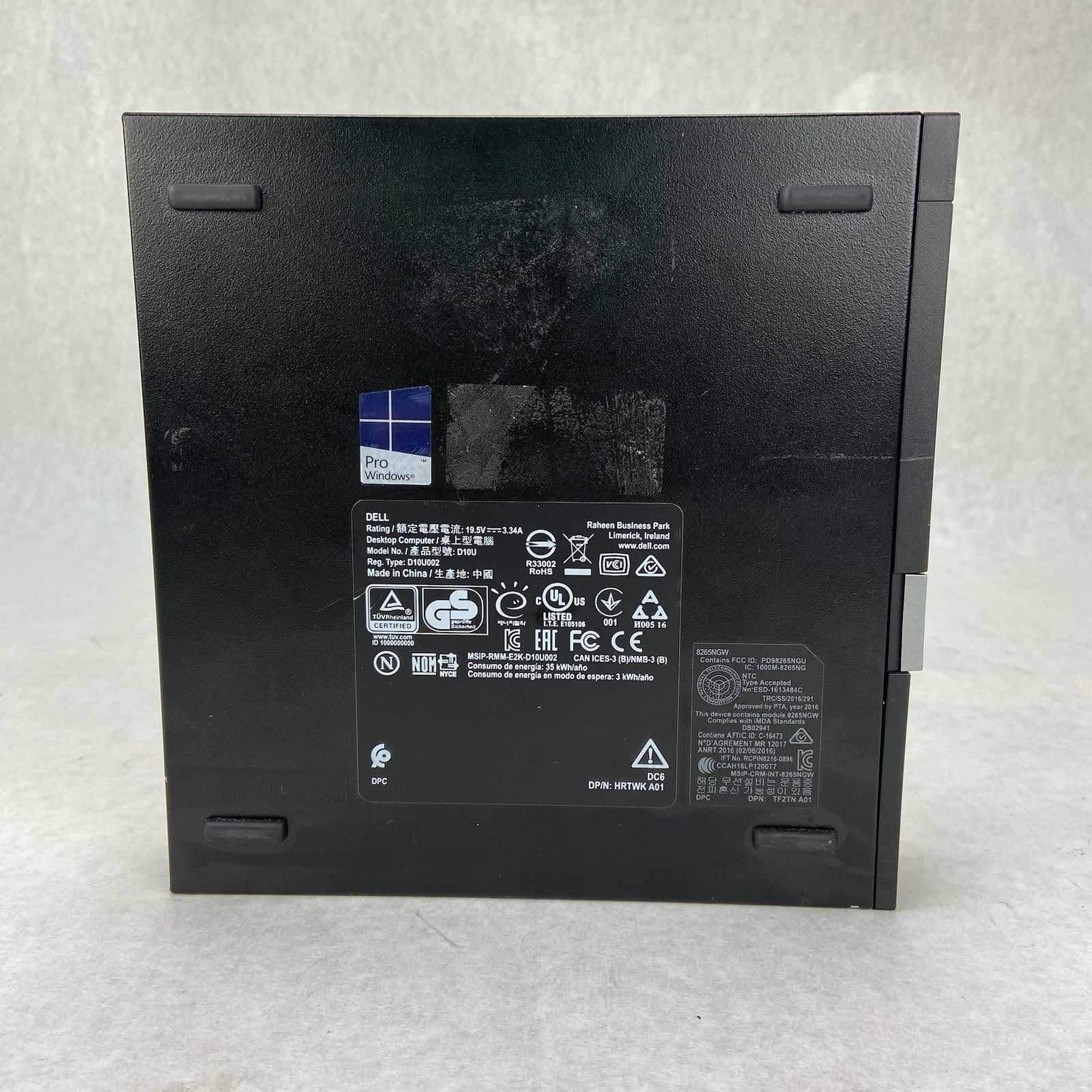 Dell Optiplex 7050 Micro Intel Core i7-7700T 2.9GHz 8GB RAM w/AC No HDDOS4