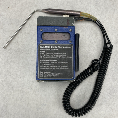 GLA M700 Digital Livestock Thermometer w/ Probe - Parts or Repair