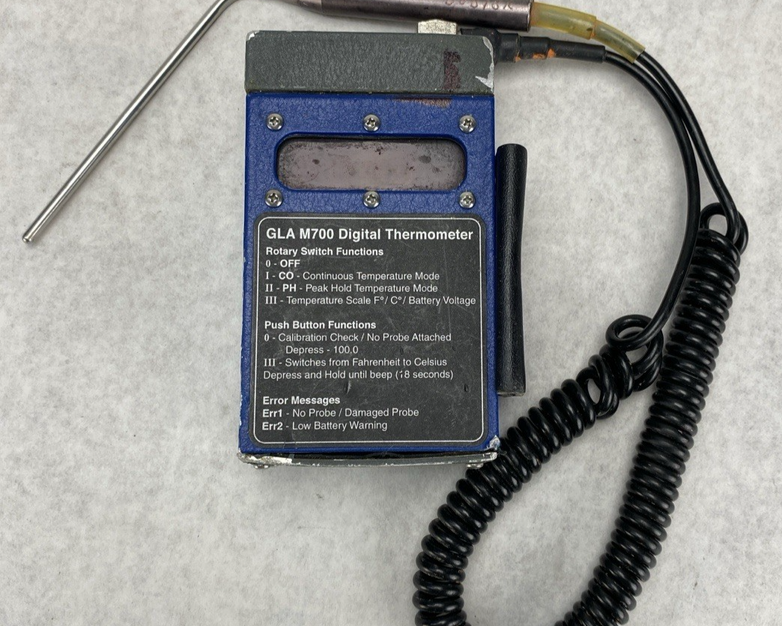 GLA M700 Digital Livestock Thermometer w/ Probe - Parts or Repair