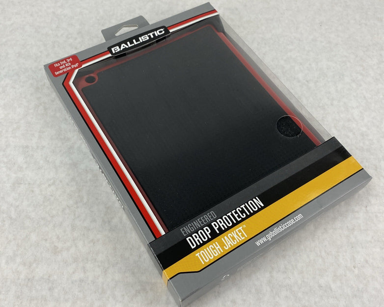 Ballistic SA0660-M355 Tough Jacket Case for Apple iPad 2nd 3rd 4th Gen Black/Red