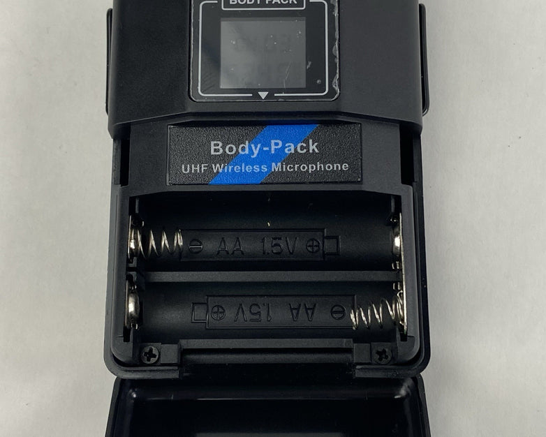 UHF Body Pack Wireless Microphone No Batteries No Microphone Lot of 2