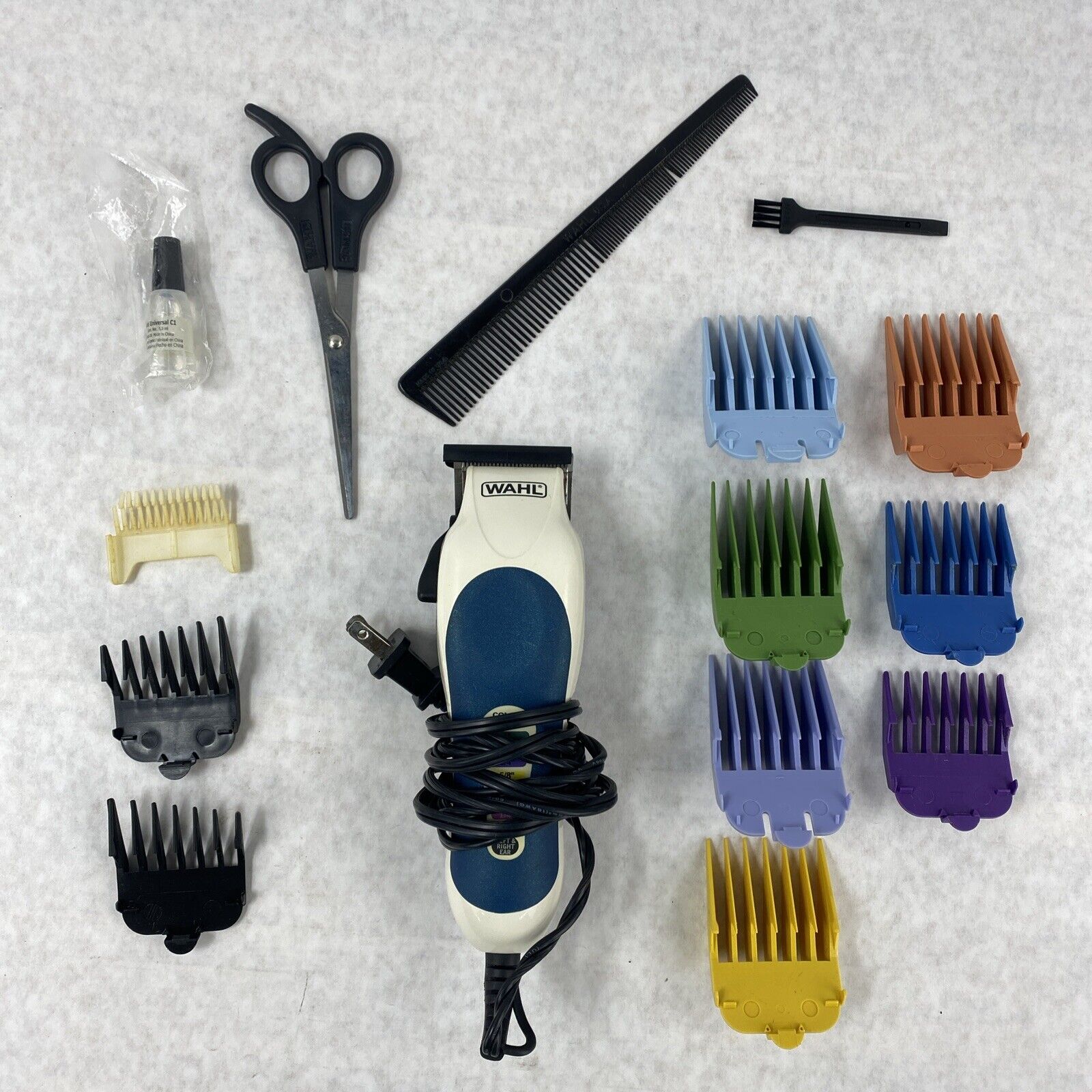 Wahl MC3 Corded Hair Clipper Cut Buzz Trimmer Color Coded Guards