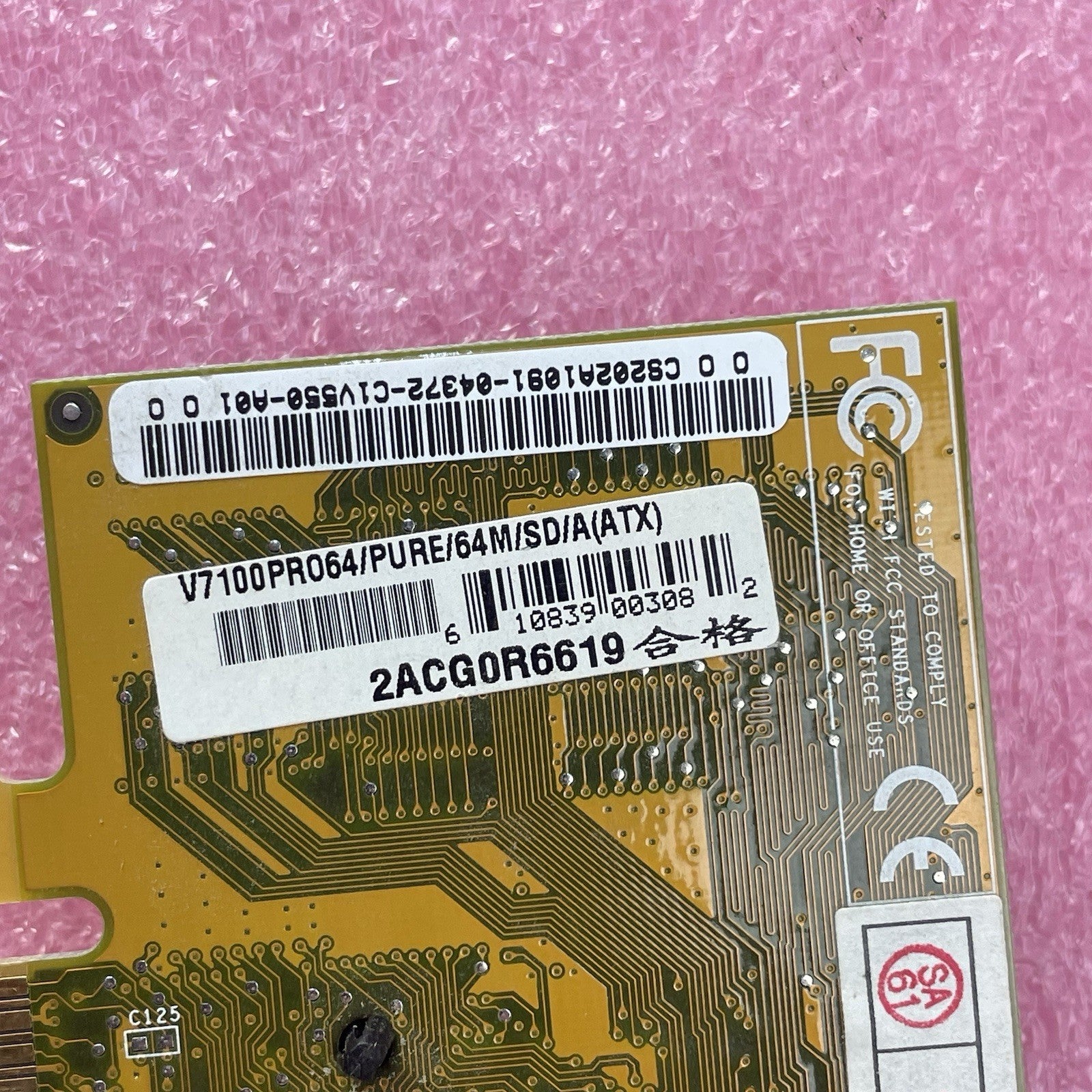 Asus V7100PRO 64MB PURE Nvidia Geforece 2 MX400 AGP VGA8