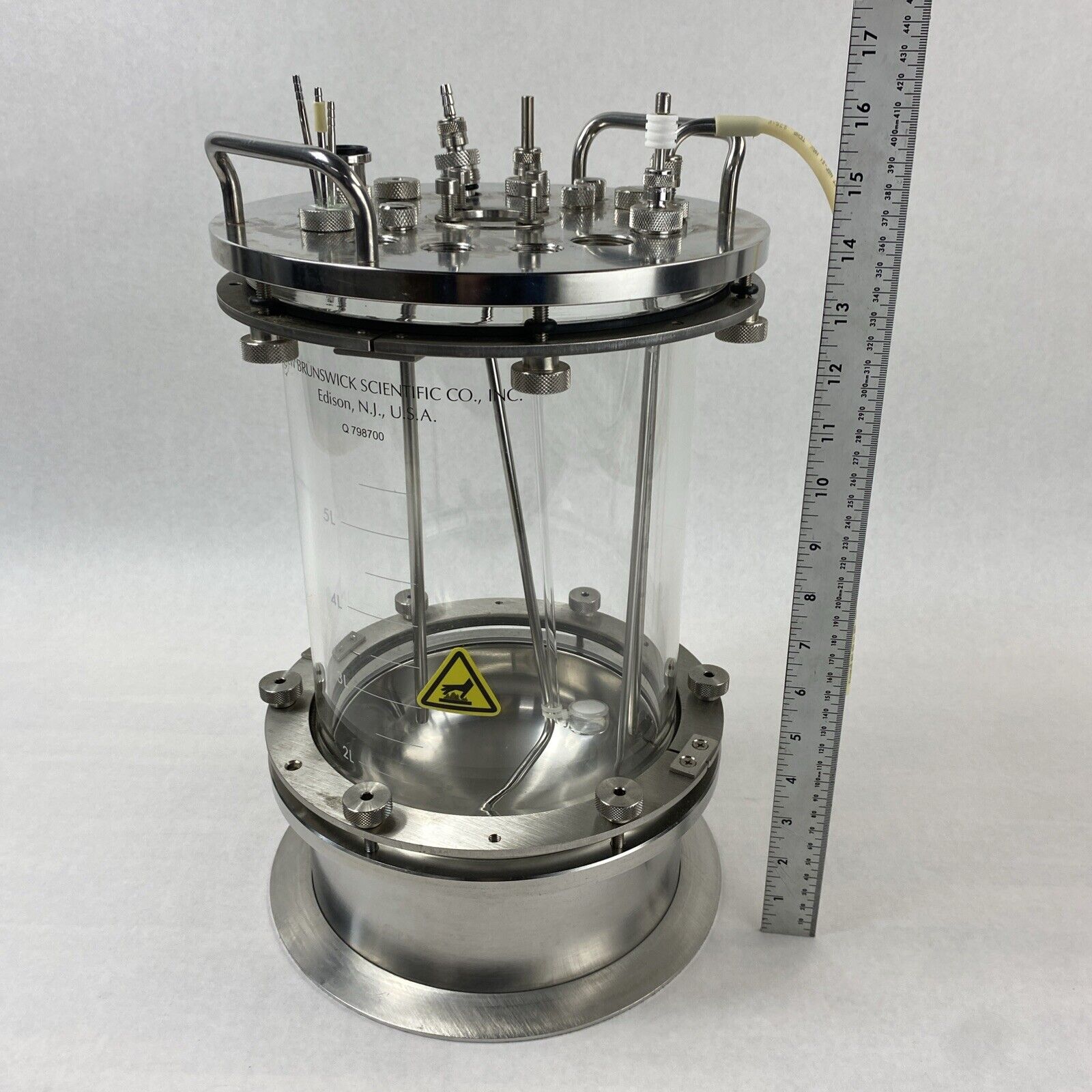 New Brunswick Scientific 5L Vessel Fermentor Bioreactor Q798700