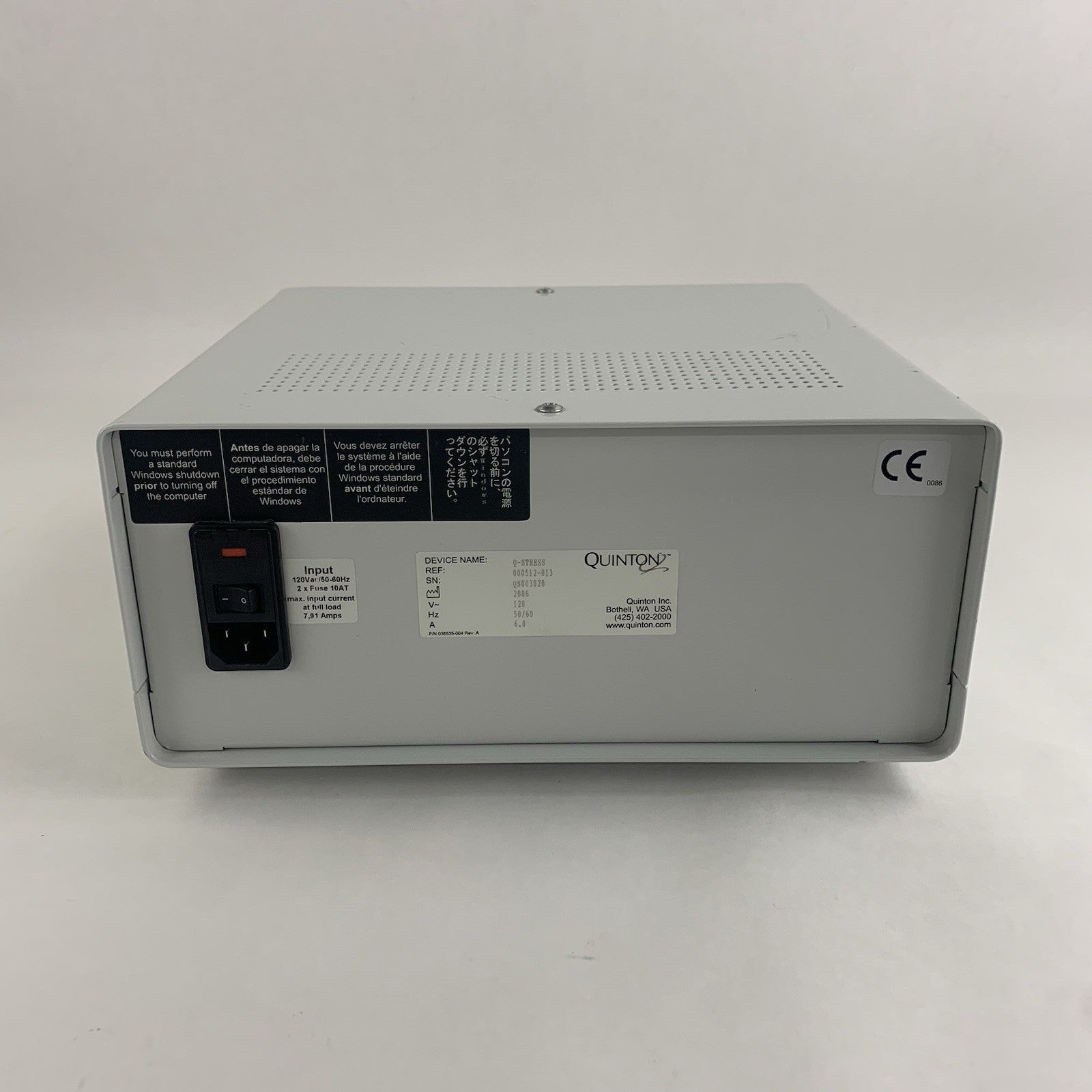 Quinton Q-Stress Ulveco Linear Magnetics 36488-009 Power Supply BB-40114-C5