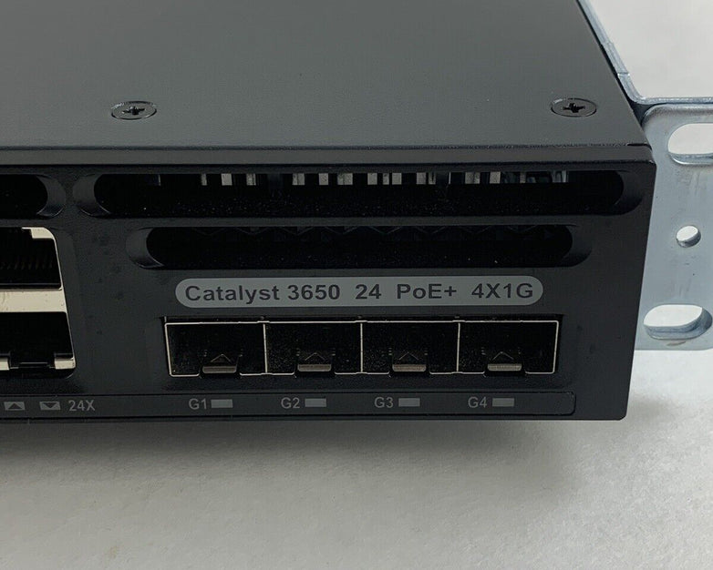 Cisco WS-C3650-24PS-S 24-Port Gigabit PoE Switch Managed Tested