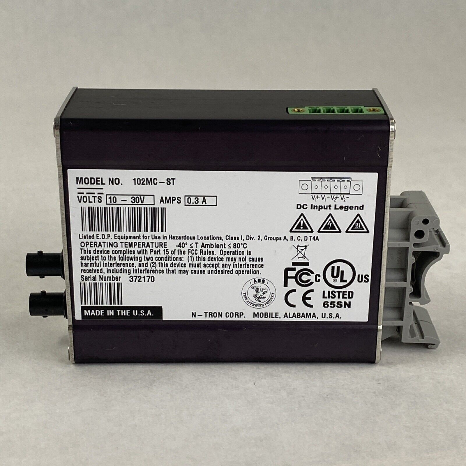 N-tron 102MC-ST Unmanaged Media Converter