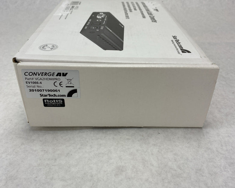 StarTech VGA2HDMIPRO ConvergeAV VGA To HDMI AV Converter/Scaler - With Cables