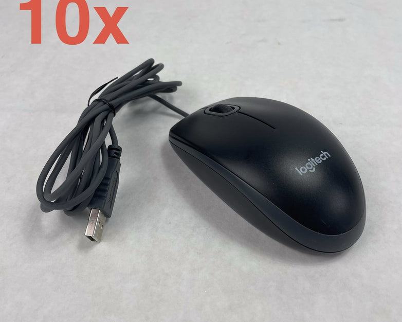 Logitech Wired USB Optical Mouse M-U0026 Lot of 10