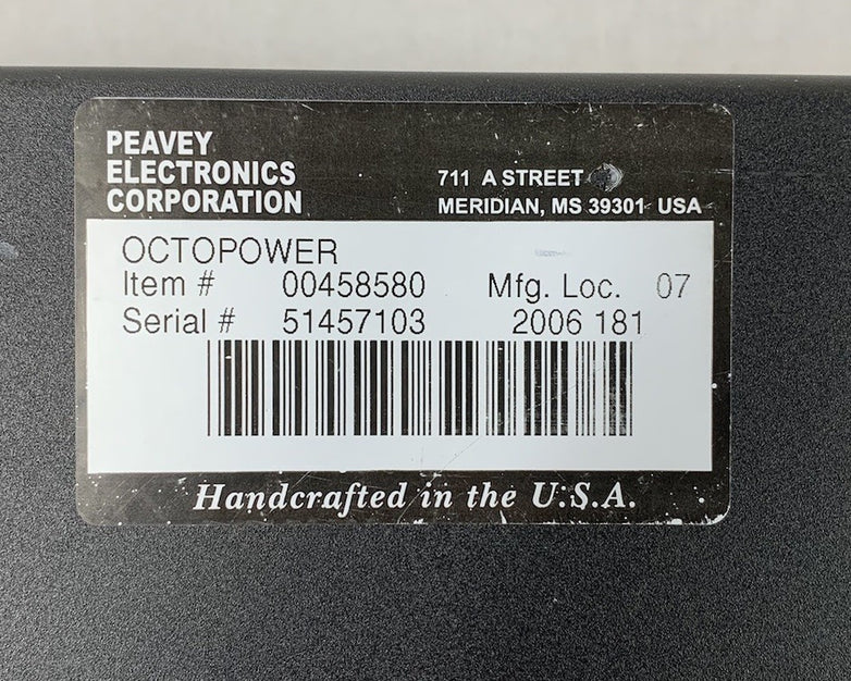 Peavey Electronics MediaMatrix Octopower 850 Multi Channel Power Amplifier