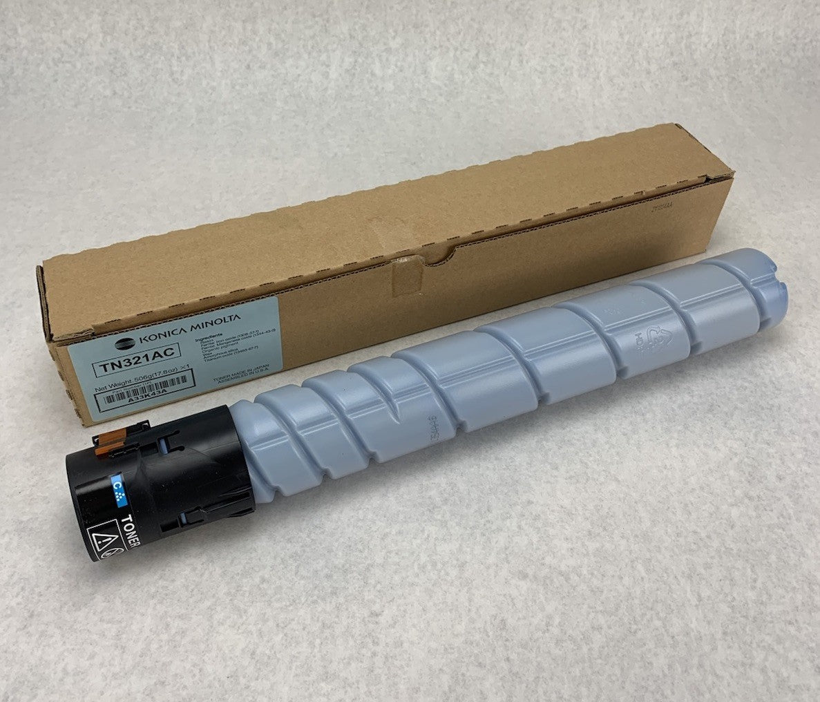 Konica Minolta TN321AC A33K43A Cyan Toner Cartridge - Open Box0